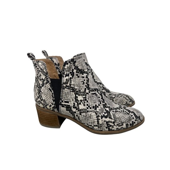Dr. Scholl's | Shoes | Dr Scholls Python Snake Ankle Booties Womens 7 ...